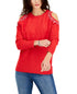 INC International Concepts Womens Jewel Studded Cold Shoulder Sweater